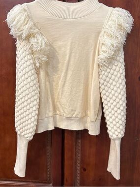 Anthropologie Dolan Left Coast Collection ivory sweater